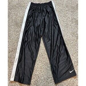 Vintage Nike Team Loose Fit Basketball Pants Black Mens Size XL